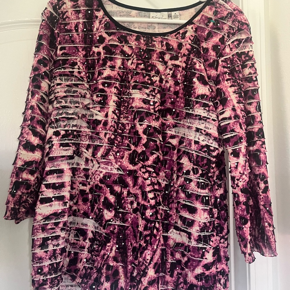Kim Rogers medium three-quarter sleeve top